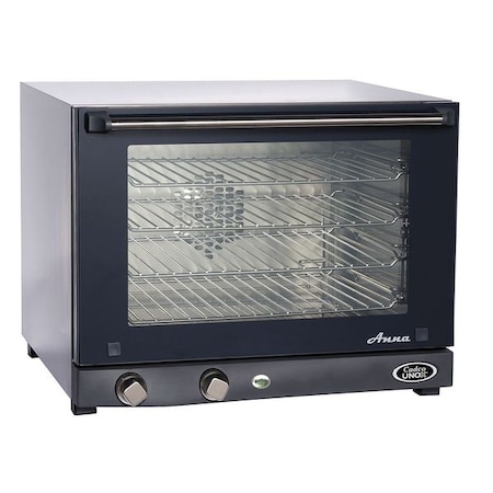 CADCO 11-3/4 x 18-3/4 x 13-3/4" Half Size Convection Oven, 220V, Stainless Steel OV-023