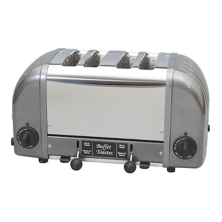 CADCO 15-1/2" 4-Slot Gray Buffet Toaster CBF-4M