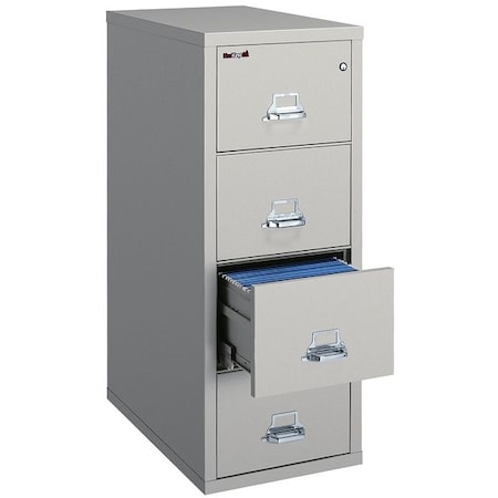 Fireking 12-3/16" W 4 Drawer Fire-Resistant Vertical File Cabinet, Parchment, Letter 4-1831-CPA