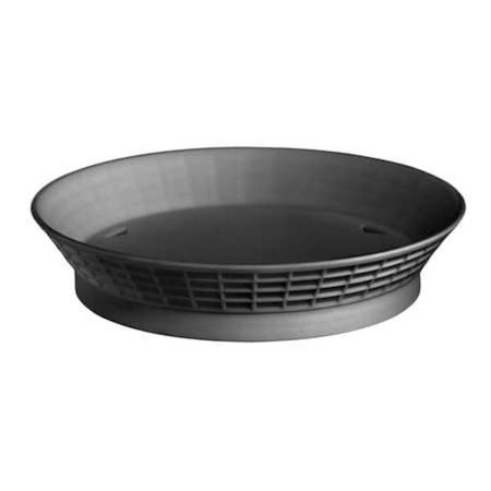 Tablecraft Diner Platter w/Base, 12 In, Black, PK12 157512BK
