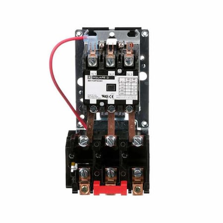 Square D Nonreversing Definite Purpose Magnetic Motor Starter, No Enclosure NEMA Rating, 208 to 240V AC 8911DPSO43V09