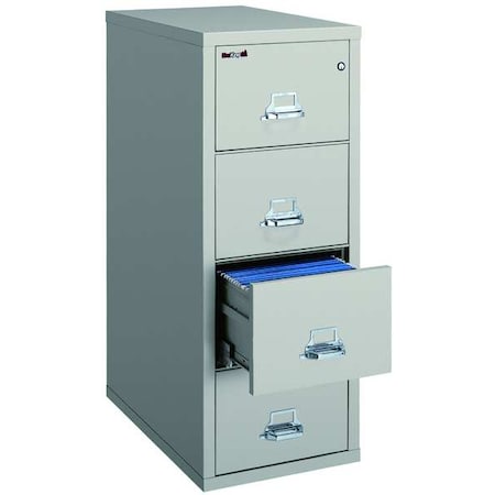 Fireking 15-1/4" W 4 Drawer Fire-Resistant Vertical File Cabinet, Parchment, Legal 4-2125-CPA