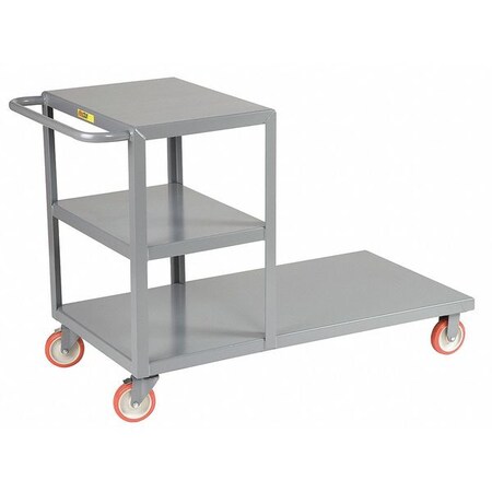 Zoro Select Convertible Platform Truck, 1200 lb., Gray CC-2448-5PYBK