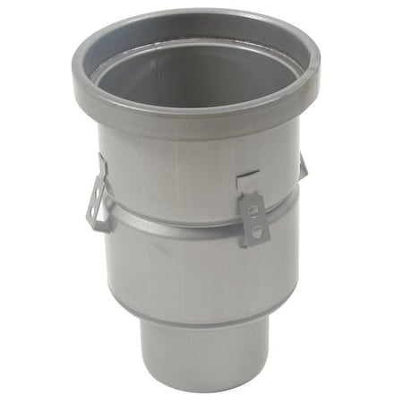 Blucher Round Floor Drain, 304 Stainless Steel, 3", Spigot BFD-423