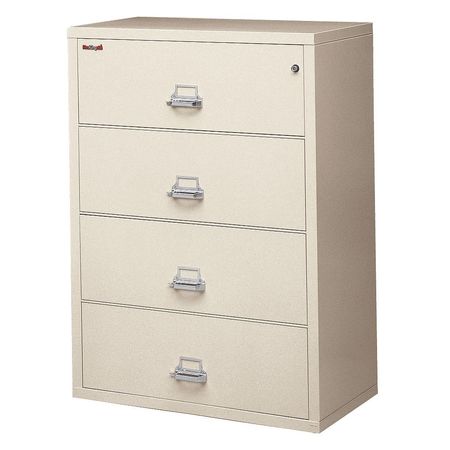 FIREKING 31-15/16" W 4 Drawer Lateral File, Parchment, Letter/Legal 4-3822-CPA