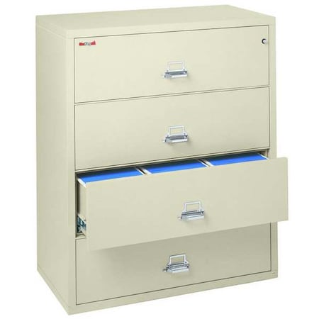 Fireking 38 15 16 W 4 Drawer Lateral File Cabinet Parchment