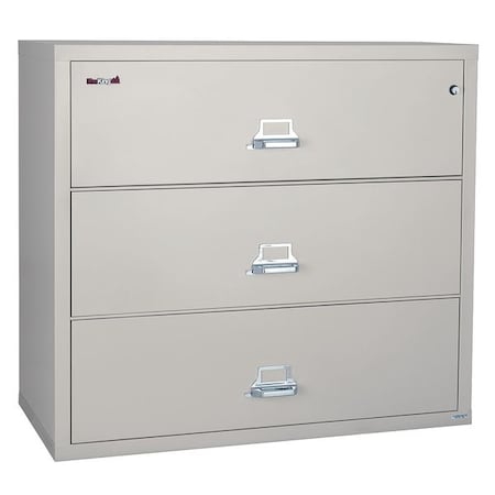 Fireking 31-15/16" W 3 Drawer Fire-Resistant Lateral File Cabinet, Parchment, Letter/Legal 3-3822-CPA