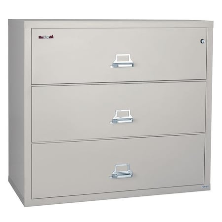 Fireking 38-15/16" W 3 Drawer Fire-Resistant Lateral File Cabinet, Parchment, Letter/Legal 3-4422-CPA