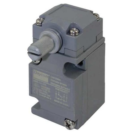 Dayton Heavy Duty Limit Switch, No Lever, Rotary, SPDT, 10A at 600V AC, Actuator Location: Side 11X445