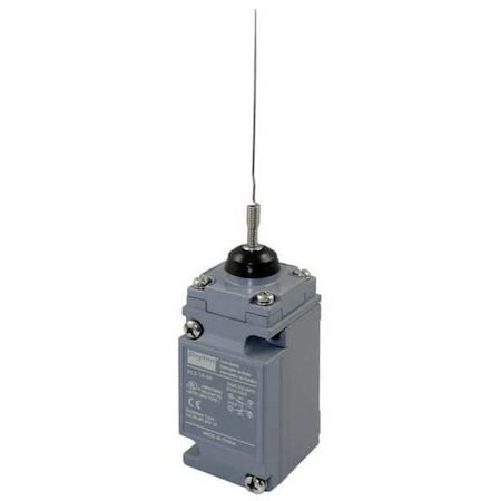 Dayton Heavy Duty Limit Switch, Cat Whisker, Wobble Stick, SPDT, 10A at 600V AC, Actuator Location: Top 11X453