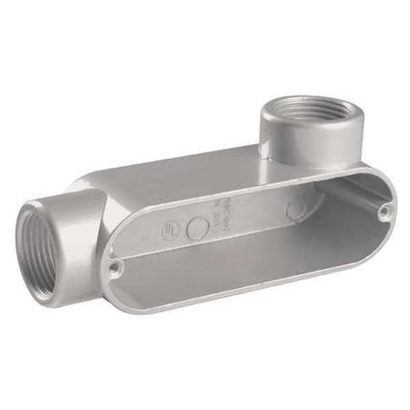 Zoro Select Conduit Outlet Body, Aluminum, LR 11Y583