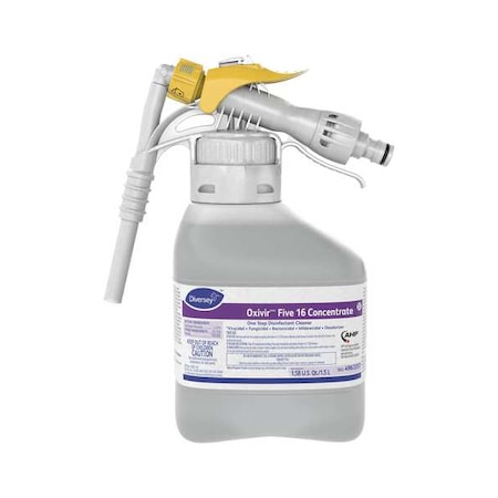 Diversey Cleaner and Disinfectant Concentrate, Hose End Connection Bottle, characteristic, 2 PK 4963357