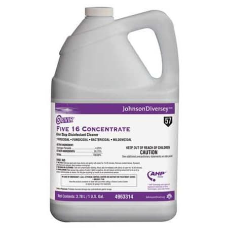 Diversey Cleaner and Disinfectant, Jug, 1 gal, characteristic 4963314