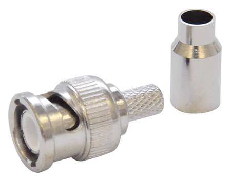 DOLPHIN COMPONENTS Cable Coupler, BNC/Male, RG59 Coax, PK10 DC-MC88-2