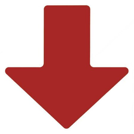 Brady Floor Marking Tape, Polyester, No Legend, Red, 2 in W., 8 mil Thickness, 100 PK 104412