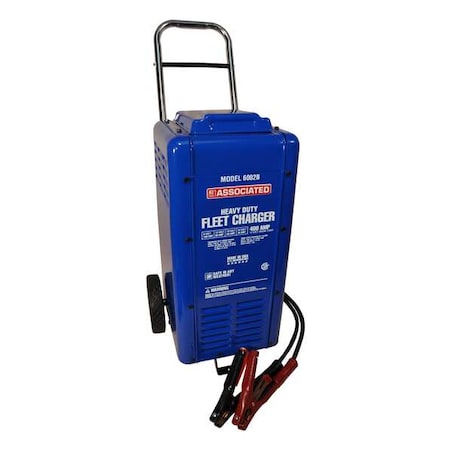 Associated Equipment Heavy-Duty Fleet Battery Charger, Automatic Boosting, 6, 12, 18, 24 Volt, 400 Amp 6002B