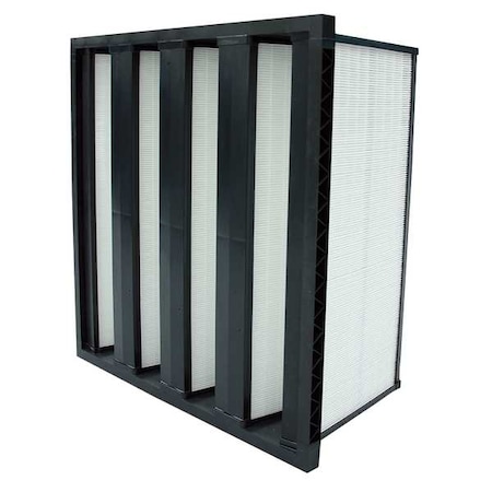 AIR HANDLER V-Bank Air Filter w/ Gasket, 12x24x12", MERV 13 33E943