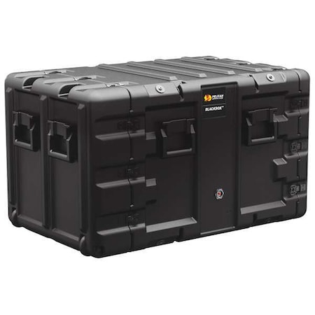 Pelican Black Protective Case, 38-1/2"L x 24.6"W x 21.9"D BLACKBOX-9U