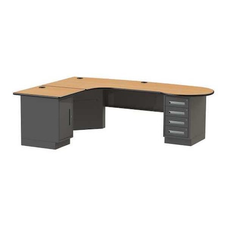 Greene Manufacturing L Shaped Desk L-Shaped Desk, 96"x72"x28"H, 72" D X 28" H, 96" W X SRE-200JO L OR R