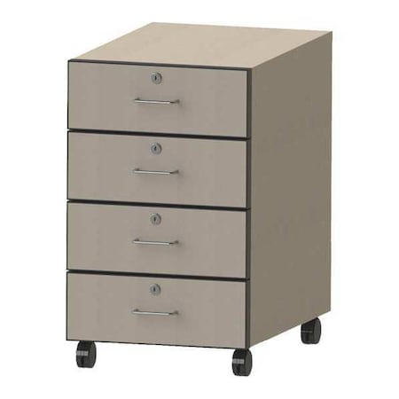 Greene Manufacturing Laminate Cabinet, 4 Drawer, 16"x24"x26.5" SR-1624-0400P