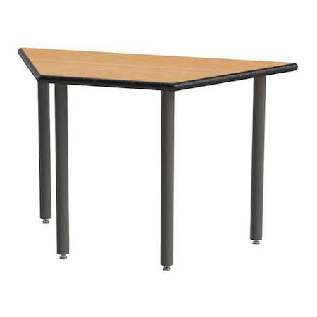 Greene Manufacturing Trapezoid table, Tub Legs, 24"Dx48"Wx28"H SRTT-2448