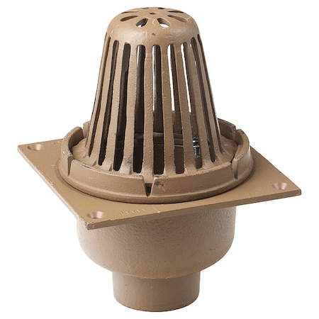 Smith Light Commercial Light Commercial Roof Drain, cast iron, 2", No-Hub 110-Y02