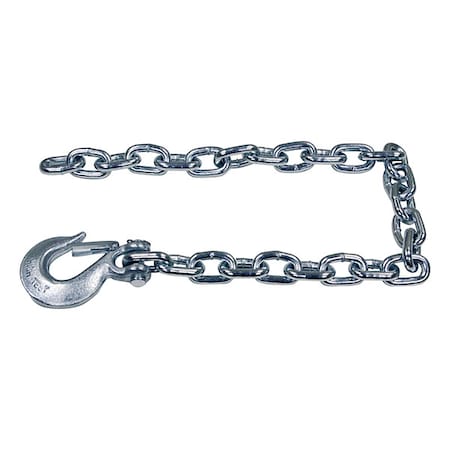 Buyers Products 3/8x35" Class 4 Trailer Safety Chain w/ 1-Clevis Style Slip Hook-43 Proof 11275