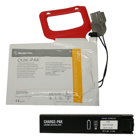 Stryker Physio-Control LIFEPAK CR Plus Charge Pak, Battery + 1 Adult Pad 11403-000002