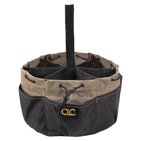 Clc Work Gear Bucket Bag, Black, Polyester, 18 Pockets 1148