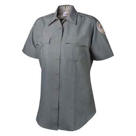 Vertx Women's Short Sleeve Work Shirt, Polyester, Gray TDOC176R78 01 50