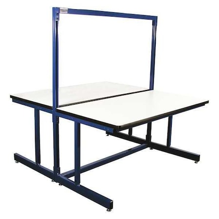 Proline Double Starter, 60" x 30", Plastic, Dk Blue, 60" D X 30" W X Plastic Laminate, Blue B6030DSPL-L16-SW806-BLT