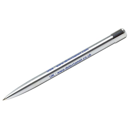 Detectamet Metal Case Pen, Blue Gel, W/O Clip, PK50 610-I21-DA02