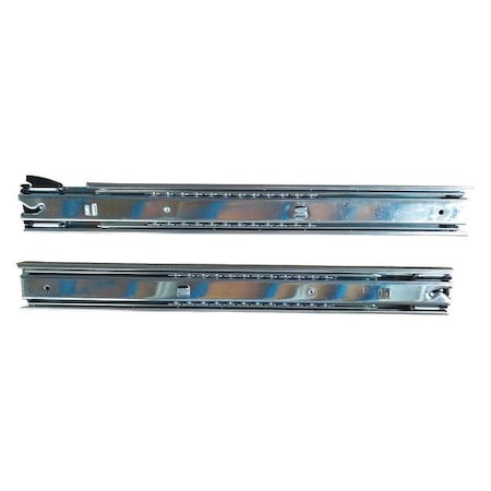 Westward Ball Bearing Drawer Slide, 99 lb.Load Capacity, 16 in L Closed, 2 Slides GGS_56589