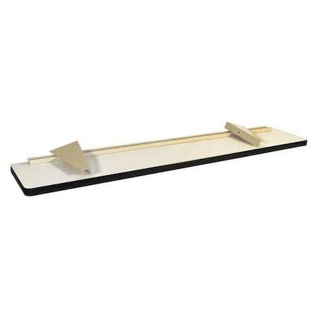 Proline Cantilever Shelf, 12" x 60", Plastic, Beige CSPL1260C-H11-SW837-BLT