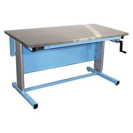 Proline Workstation, Ergo, Stainless Steel, Lt Blue EL6030S-L14