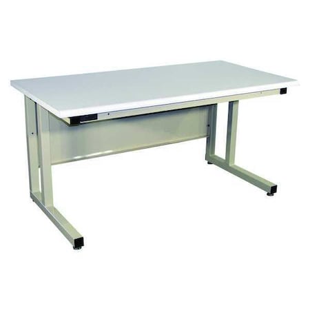 Proline Workstation, Plastic, Rolled Edge, Beige CHD7230P-H11-SW806-PF90