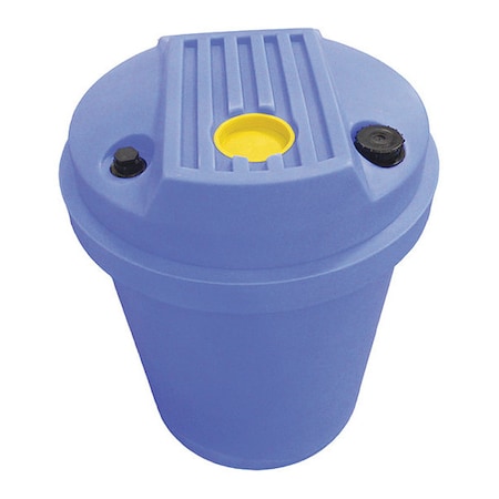 Aquarius Aquarius Tapered Chemical Feed Tank, 55 gal., 3/16 in  Wall, Blue 01-28651