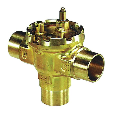 Honeywell Home THREE-WAY FAN COIL VALVE, 1/2 IN. SWEAT, 4 VU54S2008