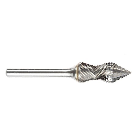 Sgspro Carbide Bur, Rad, 1/2in, O.Length 3in 11762