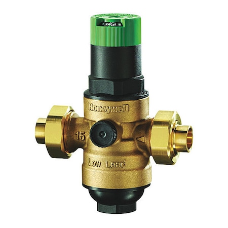 Honeywell Home DS06 "DIALSET" LOW LEAD PRESSURE REGULATING VALVE, 1/2" DS06-100-SUS-LF