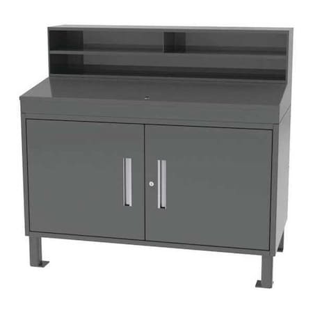 Greene Manufacturing Double Door Shop Desk Shop Desk 48"Wx54"Hx24"D, 24" D X 54" H, 48" W X Steel CB-1000