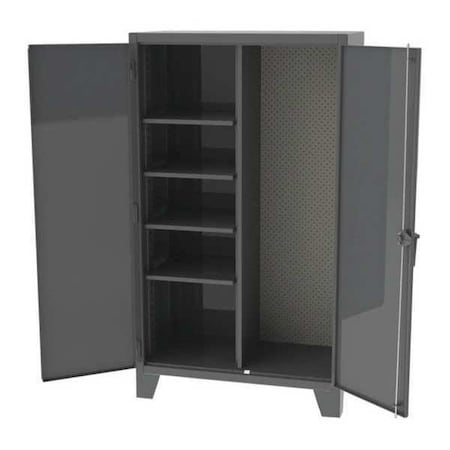 Greene Manufacturing Shelving Storage Cabinet, 84 in H, 60 in W, 4 Shelves, 0 Drawers EX-845-2TP
