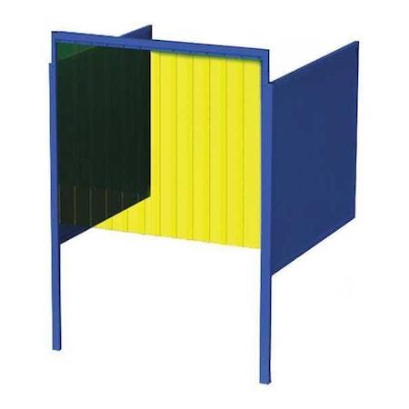 Greene Manufacturing Welding Booth, 4ft.x4ft., Wall Mounted GB-74.S-CO