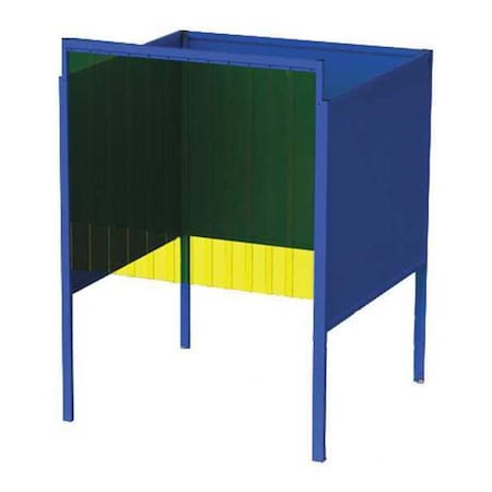 Greene Manufacturing Welding Booth, 5ft.x5ft., Wall Mounted GB-725.S-CO.STL