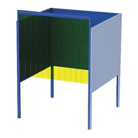 Greene Manufacturing Welding Booth, 5ft.x6ft., Wall Mounted GB-7256.A-CO