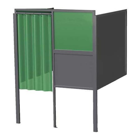 Greene Manufacturing Welding Booth, 4ft.x4ft., Wall Mounted GB-74.S