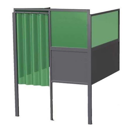 Greene Manufacturing Welding Booth, 4ft.x5ft., Wall Mounted GB-724.02.S-DM