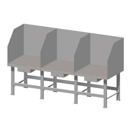 Greene Manufacturing Three Station Welding Bench, No Drawers EL-209.ND