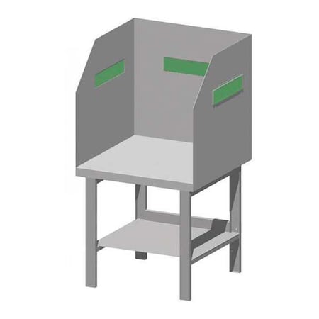 Greene Manufacturing Arc Welding Bench, 36"x36", Shield/Window SELA-182.W