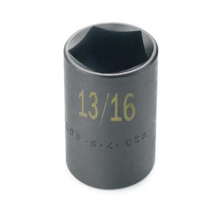 Sk Professional Tools 3/8 " Drive, 5/16" SAE Socket, 6 Points, Steel, Chrome, 5/16 in 41211
